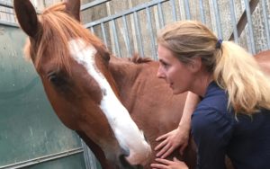 Trix Riedo and a horse