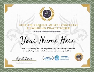 Level 1: Equine Musculoskeletal Unwinding Certification (Home Study Students)